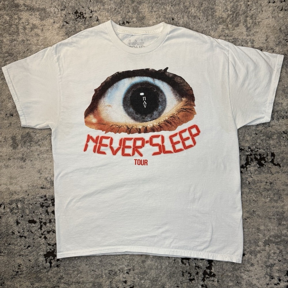 NAV Never Sleep Tour XO Sofaygo Realest K 2023 White Size XL